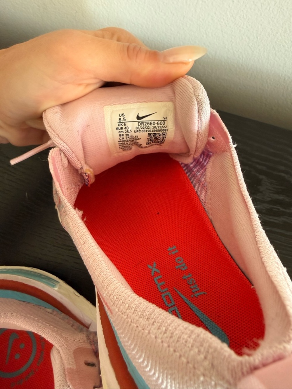 Nike ZoomX Invincible Run 3 - Pink/Coral/Blue Accents - Picture 4 of 7